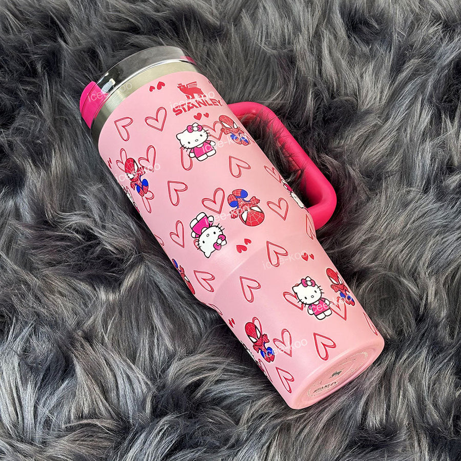 40oz Spidey and Kitty Tumbler 🚢Free Shipping🚢