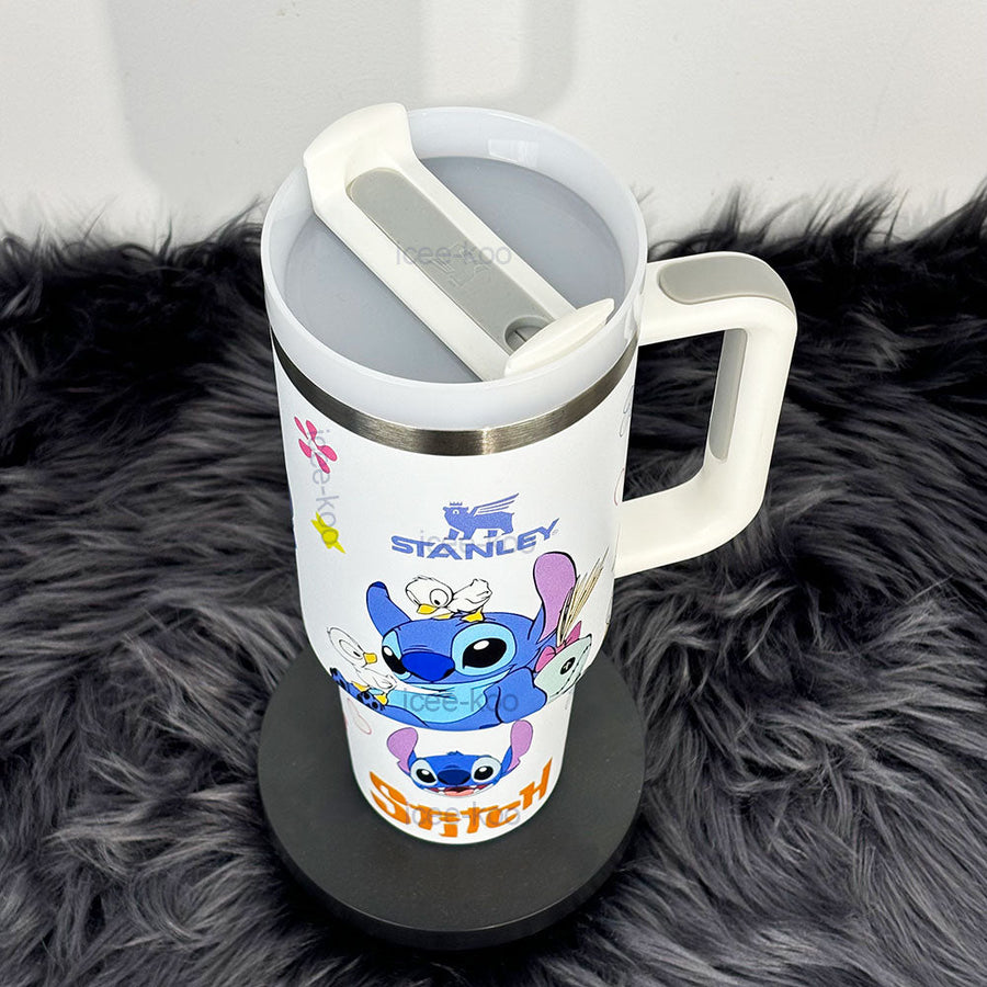 40oz White Duck Stitch Stainless Steel Vacuum Insulated Tumbler 🚢Free Shipping🚢