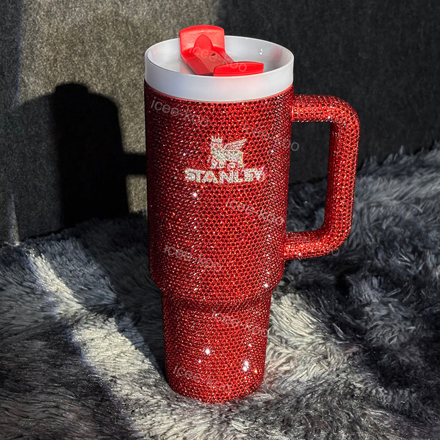 40oz Dr Tumbler Studded With Diamonds 🚢Free Shipping🚢