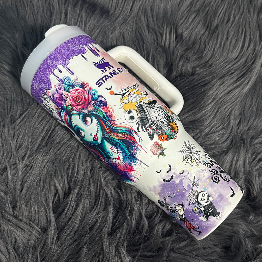 Sally x Jack Skellington 40oz Tumbler 🚢Free Shipping🚢