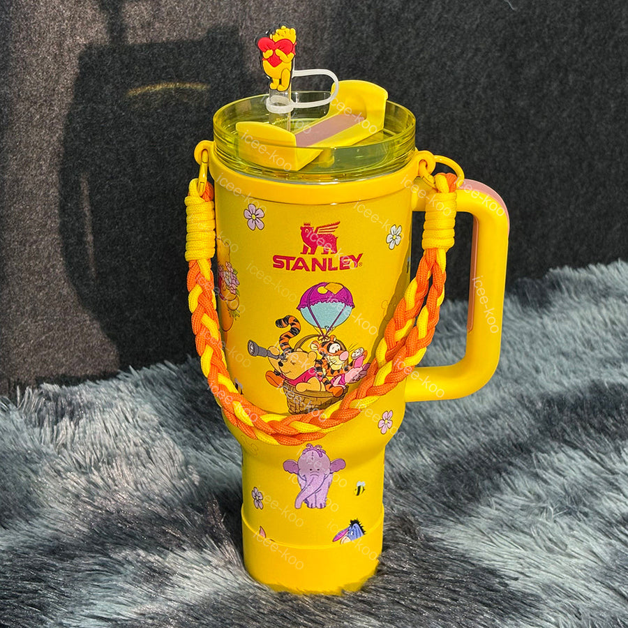 40oz Winnie The Pooh Yellow Tumbler 🚢Free Shipping🚢