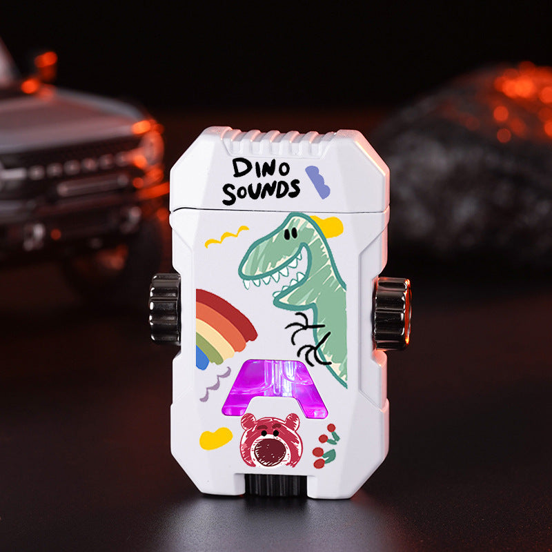 Cartoon Decompression Gyro Lighter Colorful Lights