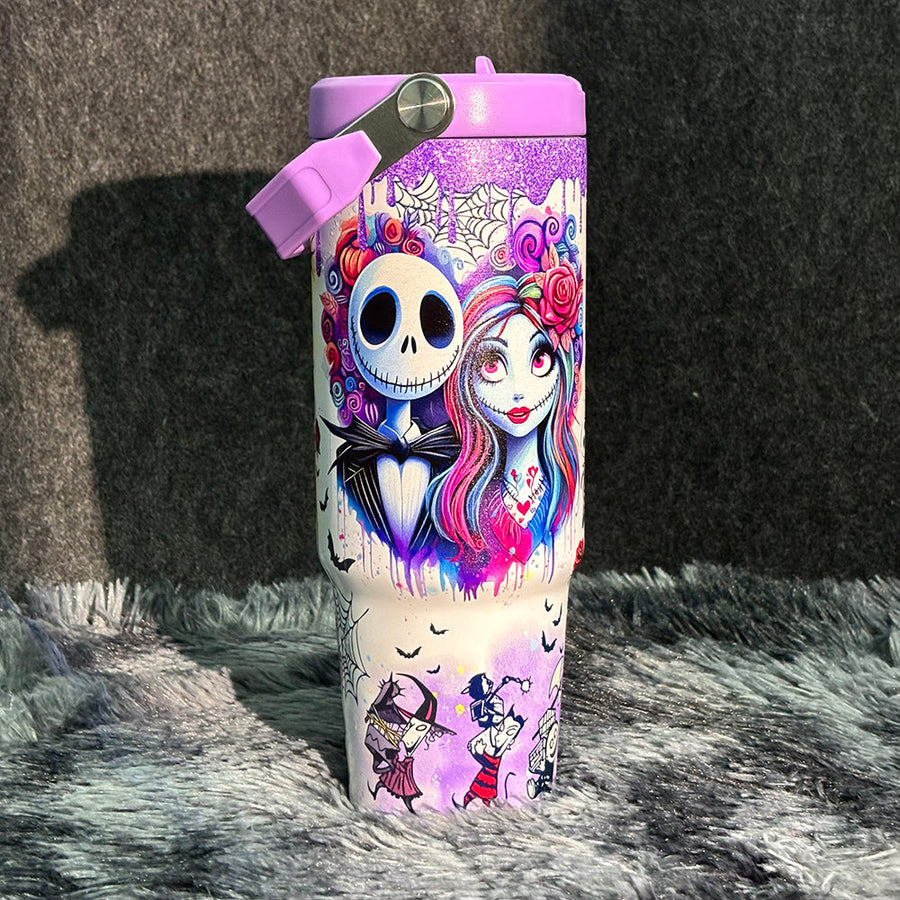 Sally x Jack Skellington 40oz Tumbler 🚢Free Shipping🚢